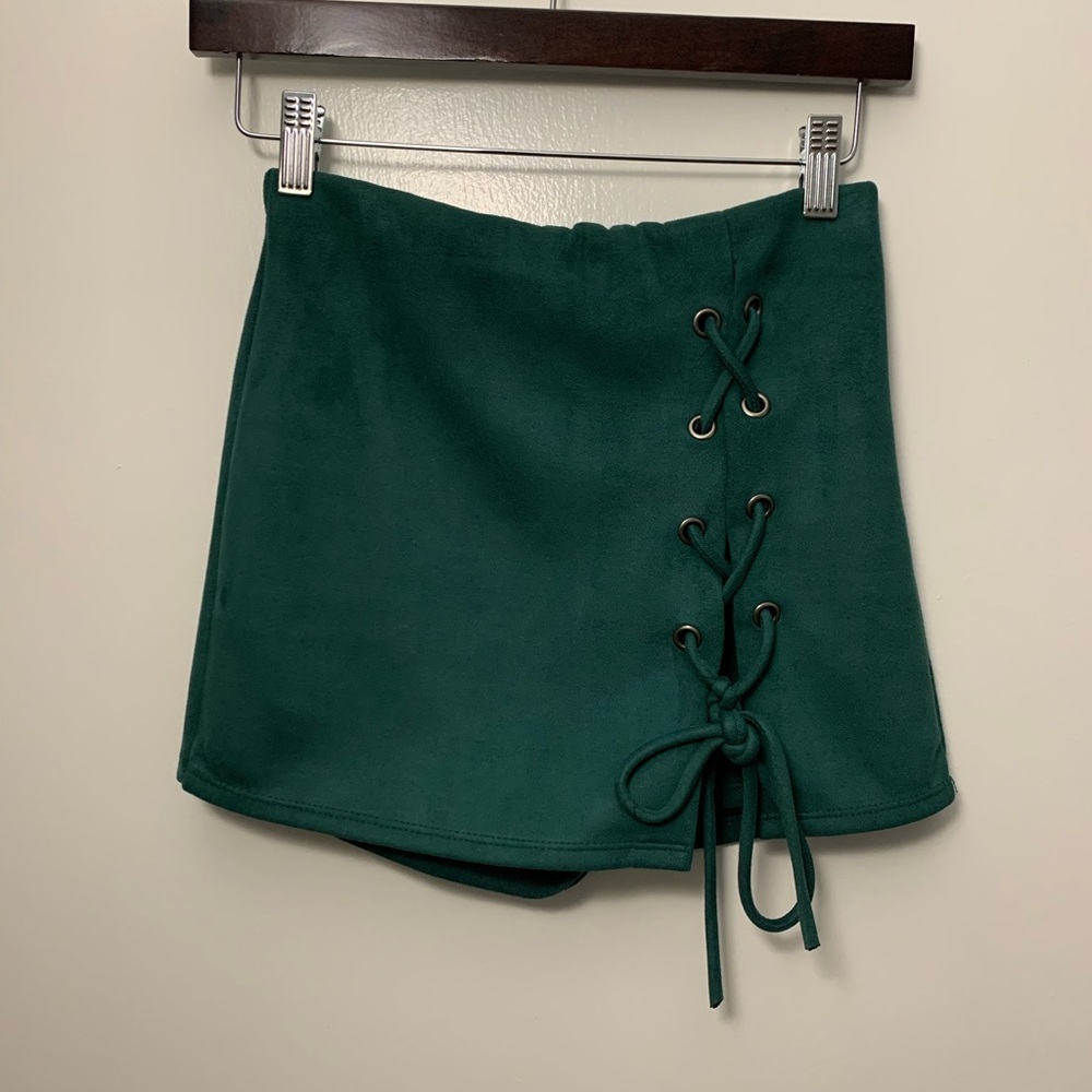 Teal skort